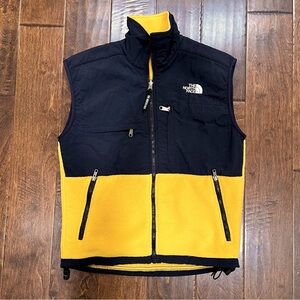 The North Face Black and Yellow Vest